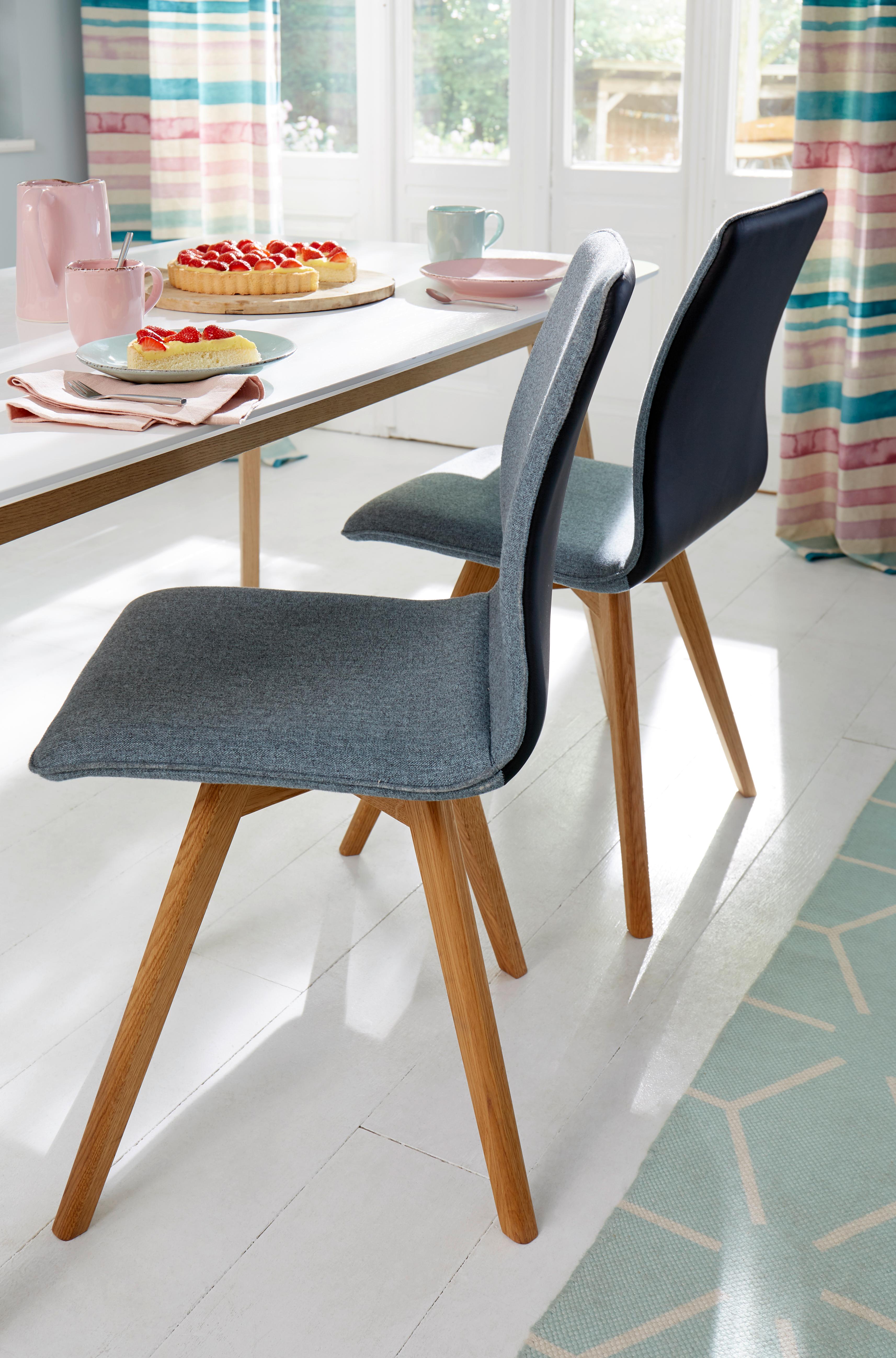 Esszimmerstuhl "Dalea", grün (schwarz, petrol, eichefarben), B:45cm H:91cm T:55cm, Kunstleder;weicher Webstoff mit feiner Struktur aus 100% Polyester, GUIDO MARIA KRETSCHMER HOME & LIVING, Stühle, Esszimmerstuhl, im 2er, 4er oder 6er-Set, Küchenstuhl