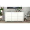 Kommode BORCHARDT MÖBEL "Rova", weiß (weiß matt), B:139cm H:72cm T:35cm, Spanplatte, Sideboards, Breite 139 cm