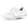 Sneaker GABOR ROLLINGSOFT, Damen, Gr. 37, weiß, Leder, Textil, unifarben, sportlich, Schuhe, mit sportlichem Mesheinsatz, Freizeitschuh, Halbschuh, Schnürschuh