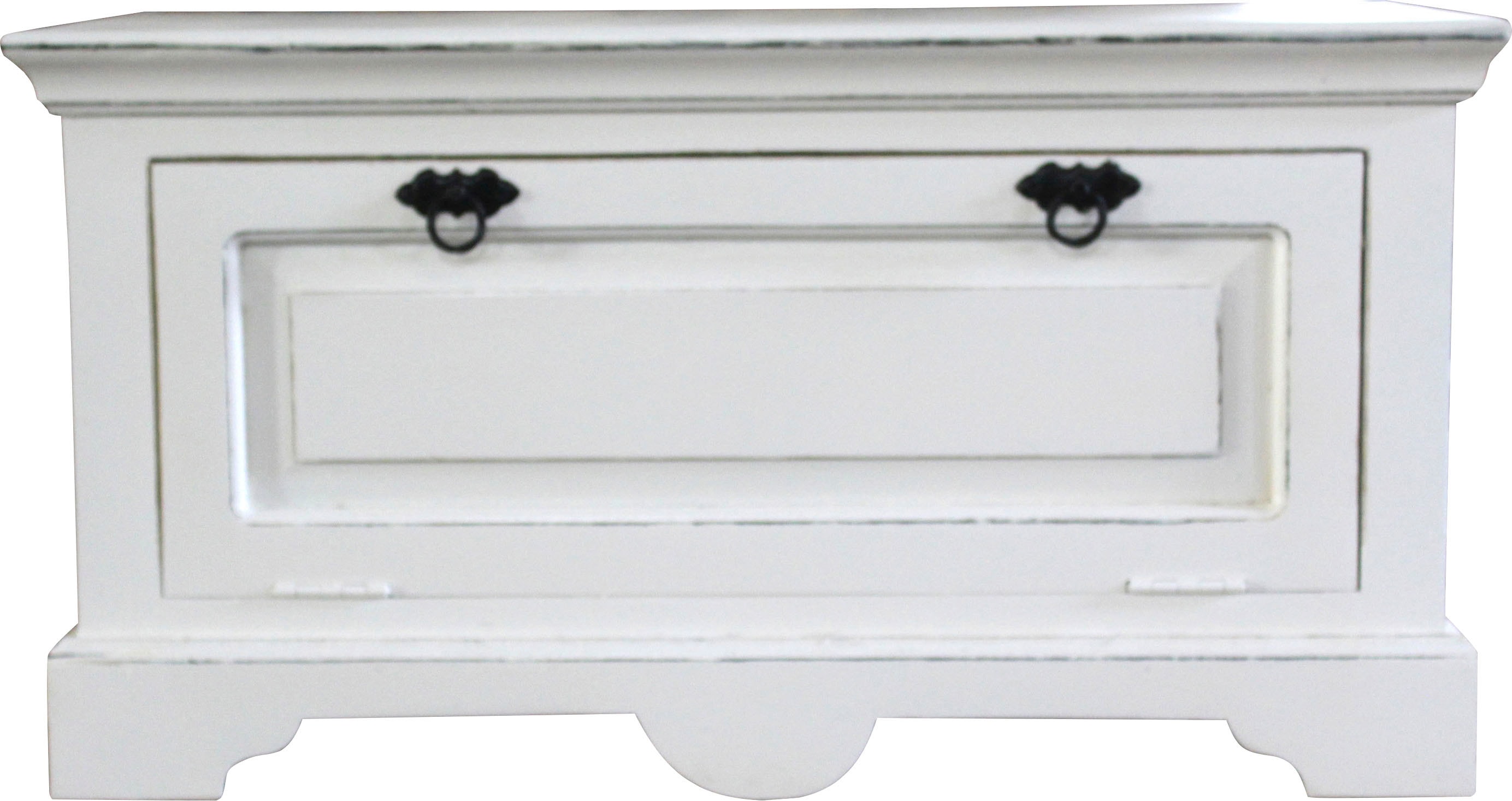 Schuhschrank SIT "Toledo", weiß, B:85cm H:45cm T:40cm, Holz teilmassiv, Schränke, Schuhschrank