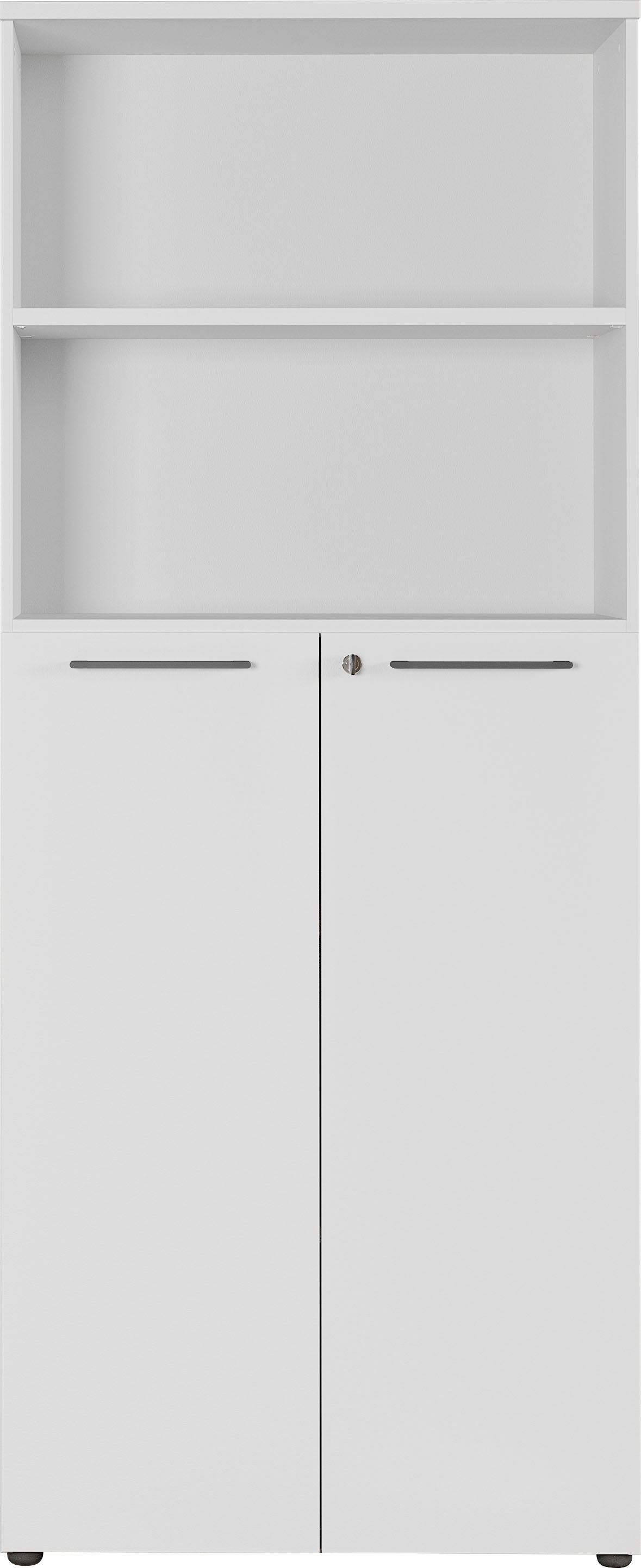 „Aktenschrank GERMANIA „“GW-Agenda““ Schränke Gr. B/H/T: 80 cm x 197 cm x 40 cm, 2 St., grau (lichtgrau) Aktenschränke“
