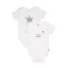 Body LILIPUT, Baby, Gr. 44, EURO-Größen, weiß, 100% Baumwolle, bedruckt, casual, kurz, Kurzarm, Bodies, mit niedlichem Frontprint