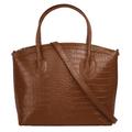 Henkeltasche CLUTY Gr. B/H/T: 32 cm x 27 cm x 5 cm onesize, braun (cognac) Damen Taschen Handtaschen