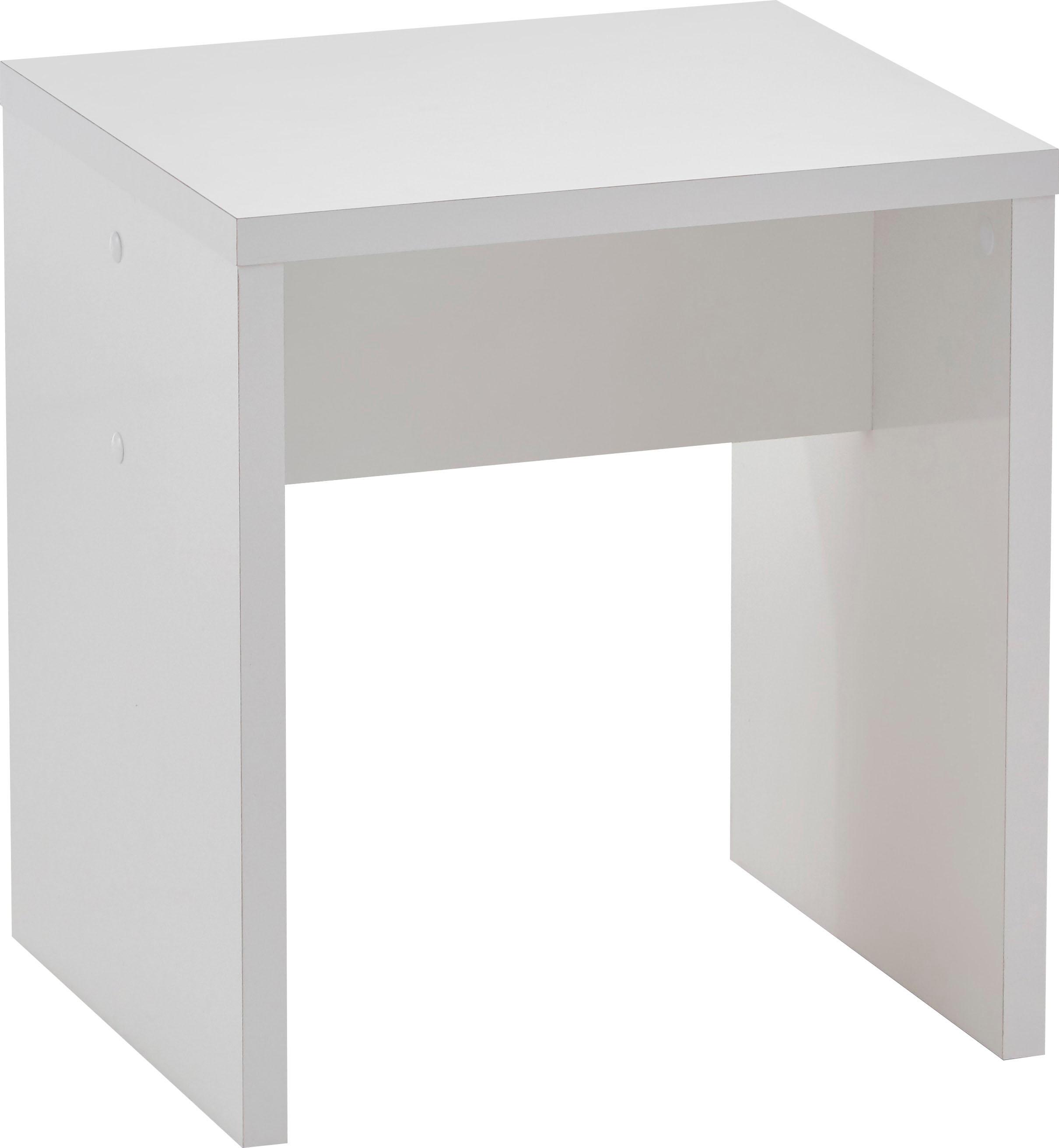 Arbeitshocker FMD "Schminki", weiß (weiß edeglanz), B:40cm H:44cm T:35cm, Hocker Image