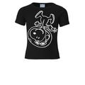 T-Shirt LOGOSHIRT "Snoopy-Astronaut" Gr. 122, schwarz Mädchen Shirts T-Shirts