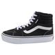 Plateausneaker VANS "Filmore Hi Platform" Gr. 37, schwarz-weiß (schwarz, weiß) Schuhe Schnürboots Skaterschuh Sneakerboots Plateaustiefeletten