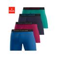 Langer Boxer BRUNO BANANI Gr. M, 4 St., bunt (blau, rot, marine, grün) Herren Unterhosen Wäsche Bademode