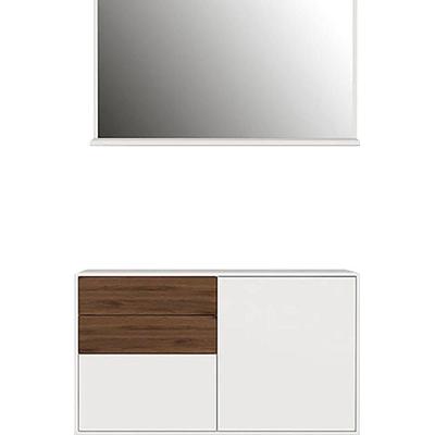 Garderoben-Set GERMANIA "GW-Madeo", braun (kaschmir, nussbaum), Kastenmöbel-Sets Image
