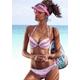 Push-Up-Bikini VENICE BEACH Gr. 32, Cup AA, rosa (lachs, bedruckt) Damen Bikini-Sets Ocean Blue