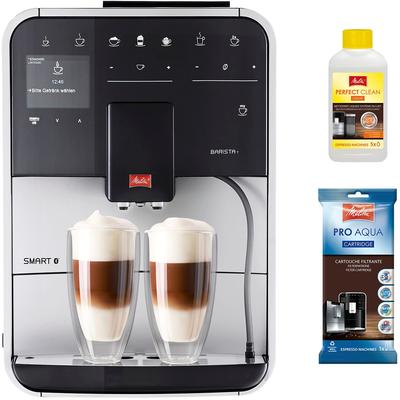 MELITTA Kaffeevollautomat "Barista T Smart F831-101", silber (silberfarben), B:46,7cm H:37,2cm T:25,9cm, Kaffeevollautom