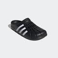 Badesandale ADIDAS SPORTSWEAR "ADILETTE CLOG" Gr. 46, schwarz-weiß (core black, cloud white, core black) Schuhe Badelatschen Pantolette Badeschuhe Surf-Boots