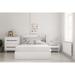 Nexera Aura 4 Piece Bedroom Set, White