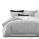 Cruz Ticking Stripes White/Black Coverlet and Pillow Sham(s) Set