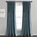 Lush Decor Prima Velvet Solid Light Filtering Back Tab Rod Pocket Window Curtain Panels Set