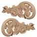 11 1/2"W x 5 1/2"H x 1/2"D (Each Side) Large Springtime Scrolls (Pair)