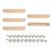 Wooden Pull Handle, 5pcs 192mm Hole Distance Wood Handles for Drawer