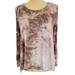 American Eagle Outfitters Tops | American Eagle Soft & Sexy Tie Dye Cold Shoulder Long Sleeve Tee Size Xs | Color: Brown/White | Size: Xs