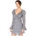 Free People Dresses | Free People Womens Sweetest Thing Long Sleeve Minidress 10 Midnight Cowboy | Color: Blue | Size: 10