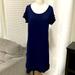 J. Crew Dresses | J. Crew Navy Blue Ruffle Sleeve And Bottom Midi Dress Small | Color: Blue | Size: S