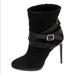 Burberry Shoes | Burberry Black Fur Lined Buckle Heel Boots | Color: Black | Size: 38 1/2