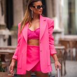 Zara Tops | Blogger's Fave! Zara Corset Top Hot Pink | Color: Pink | Size: Various
