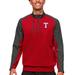 Men's Antigua Red Texas Rangers Team Quarter-Zip Pullover Top