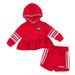 Girls Infant Colosseum Scarlet Ohio State Buckeyes Spoonful Full-Zip Hoodie & Shorts Set