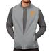 Men's Antigua Heathered Gray Pittsburgh Pirates Course Full-Zip Vest