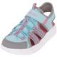 Outdoorsandale KAPPA Gr. 25, grau (aqua, grey) Schuhe Kinder