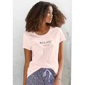 Pyjamaoberteil VIVANCE DREAMS Gr. 32/34, rosa (hellrosa) Damen Shirts Pyjamas