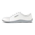 Barfußschuh LEGUANO "AKTIV", Damen, Gr. 40, weiß, Textil, sportlich, Schuhe Schnürschuh Sommerschuh Barfußschuh, Freizeitschuh, Halbschuh, Schnürschuh mit ergonomischer Formgebung