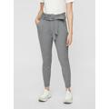 Jogger Pants VERO MODA "VMEVA PAPERBAG" Gr. S, Länge 30, grau (medium grey melange) Damen Hosen High-Waist-Hosen