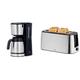 WMF Bueno Pro Kaffeemaschine mit Thermoskanne, Filterkaffee, 1 Tassen, Start-/stopp,taste, Tropfstopp, Schwenkfilter & Bueno Pro Toaster Langschlitz mit Brötchenaufsatz, 155 W, Toaster edelstahl matt