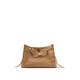 BOSS Damen Katlin Tote L.-G Tote Bag aus genarbtem Leder mit Shaken-Logo Beige Stck