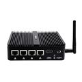 HISTTON OPNsense 4 Lan Mini PC Quad Core Celeron J4125 Firewall Micro Appliance, SIM Slot, DDR4 32GB RAM 1TB SSD, AES-NI Computer, Fanless Desktop PC, HDMI, RS232 COM, WIFI, BT4.0, Industrial PC