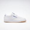 Sneaker REEBOK CLASSIC "CLUB C 85", Gr. 38,5, weiß (weiß, royal, gum), Leder, sportlich, Schuhe