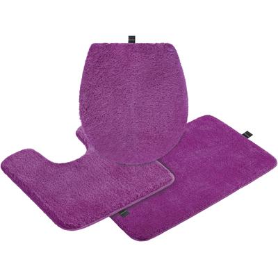 Badematte BRUNO BANANI "Lana, Badvorleger, Badezimmer Teppich" Gr. 11, pink, H:25mm, Polyacryl, Badematten, Badteppich, Badematten, unifarben, auch als 3 teiliges Set & rund Image