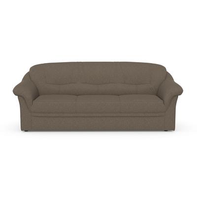 3-Sitzer DOMO COLLECTION "Montana für kleine Räume, Breite 184cm, komfortabel und zeitlos", grau (stone), B:184cm H:84cm T:82cm, 100% Polyester, Sofas, bequeme Armlehnen Image