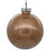 Vickerman 671047 - 3" Caf� Latte Glitter Clear Ball Christmas Tree Ornament (12 pack) (N210880)