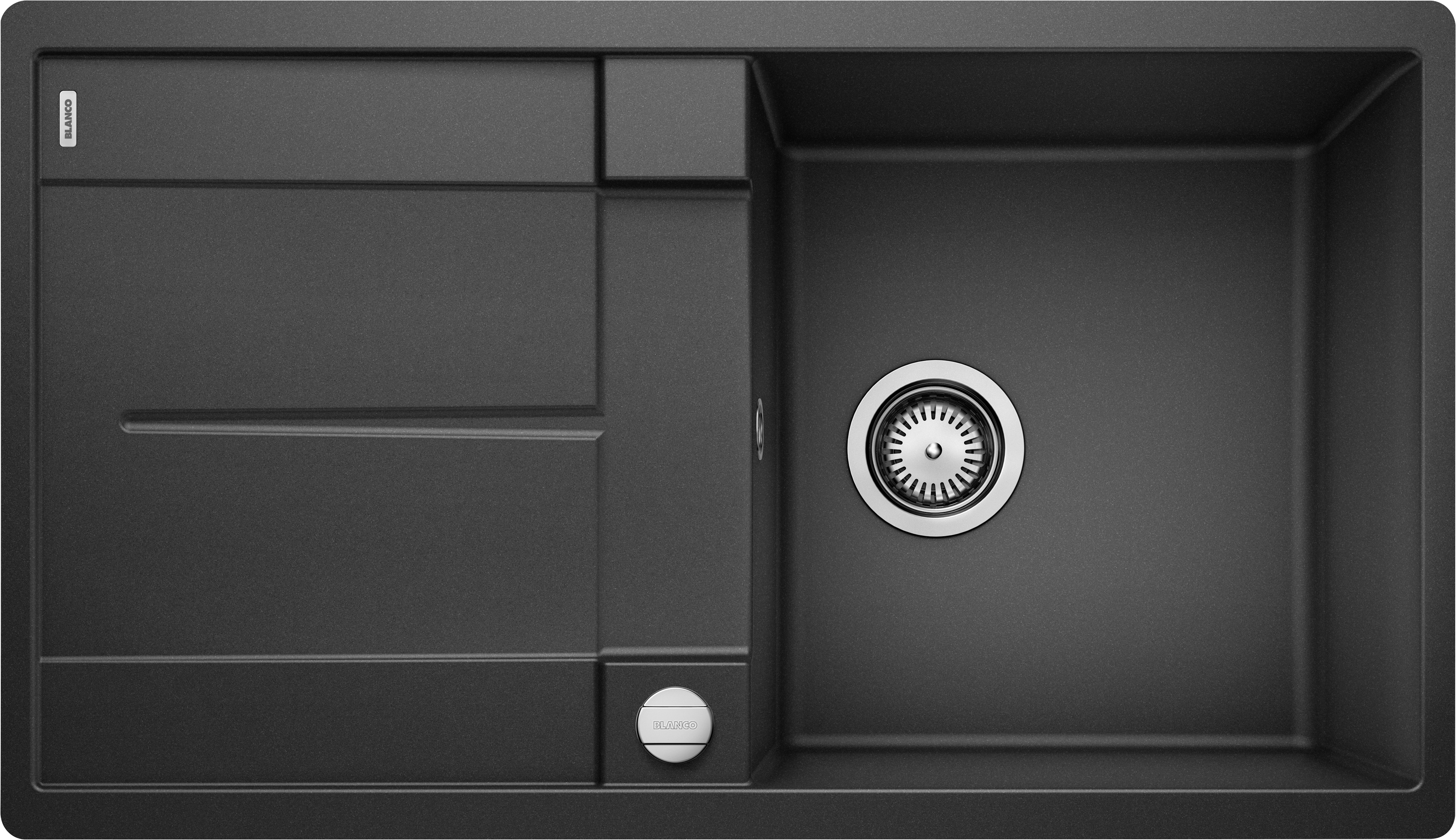 Granitspüle BLANCO "METRA 5 S-F", anthrazit, B:49cm H:19cm T:85cm, Verbundwerkstoff, Küchenspülen, erhältlich in mehreren Farben