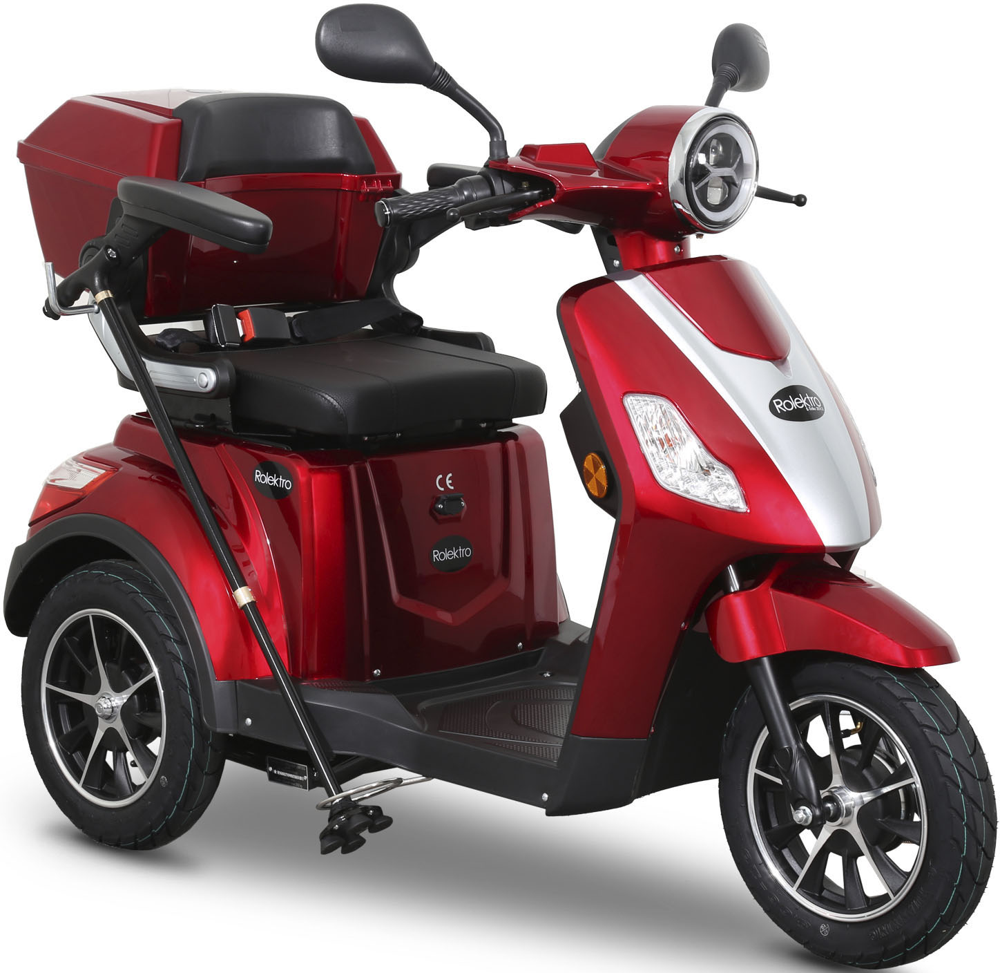 Elektromobil ROLEKTRO "E-Trike 25 V.2, Blei-Gel-Akku", rot, ElektromobileB:70cm H:95cm L:150cm, B:70cm H:95cm L:150cm Image