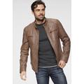 Lederjacke BRUNO BANANI "Flint" Gr. M (50), braun (cognac) Herren Jacken Lederjacken