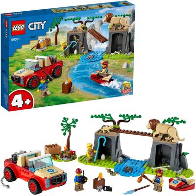 LEGO Konstruktionsspielsteine Tierrettungs-Geländewagen (60301), City, (157 St.), Made in Europe bunt Kinder Altersempfehlung