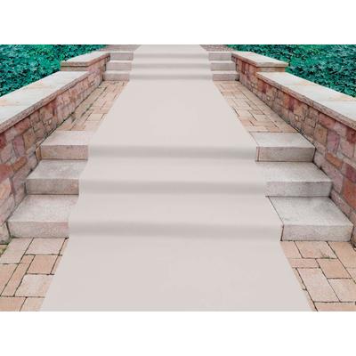 Läufer "PODIUM, Made in Belgium", beige (creme), B:200cm H:2,6mm L:2200cm, Polypropylen (PP), PRIMAFLOR-IDEEN IN TEXTIL, Teppiche, Breite 200 cm, Nadelfilz, Uni-Farben, ideal für Veranstaltungen Image
