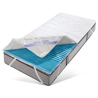 Topper MALIE "Gelschaum", weiß, B:100cm H:6cm L:200cm, Polyester, Topper Image