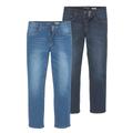 Stretch-Jeans ARIZONA "Willis" Gr. 48, N-Gr, blau (blue used und blue black used) Herren Jeans Stretch