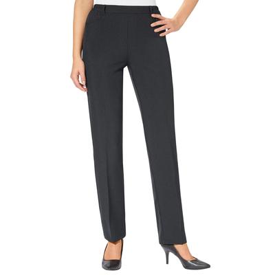Bügelfaltenhose CLASSIC BASICS, Damen, Gr. 50, Normalgrößen, schwarz, 100% Polyester, unifarben, lang, Hosen Image