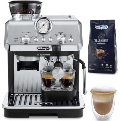 DE'LONGHI Espressomaschine "LA SPECIALISTA EC9155.MB", edelstahl und schwarz, B:27,5cm H:40cm T:36,5cm, Kaffeemaschinen, Siebträger, inkl. 250g Selezione Espresso im Wert von UVP € 6,49 Image