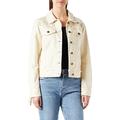 Desigual Womens CHAQ_Santa Monica Jeansjacke, White, L