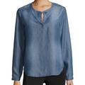 Anthropologie Tops | Cloth & Stone Denim Chambray Henley Shirt | Color: Blue | Size: S